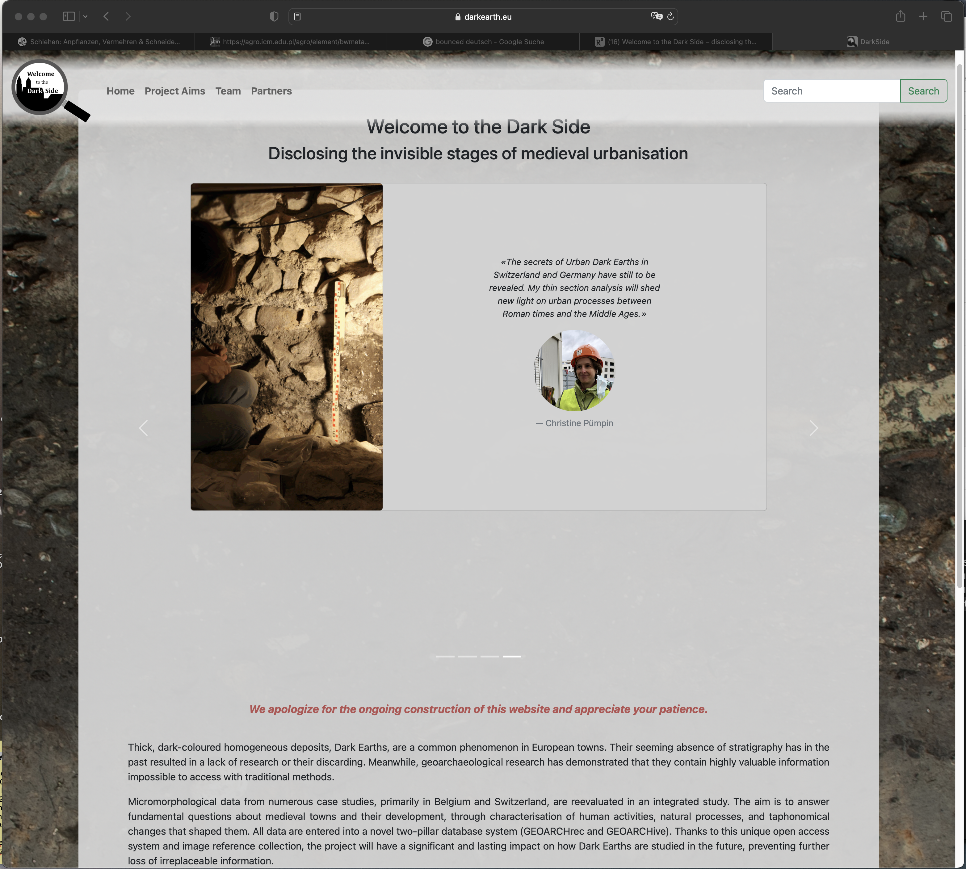 Our homepage is online!