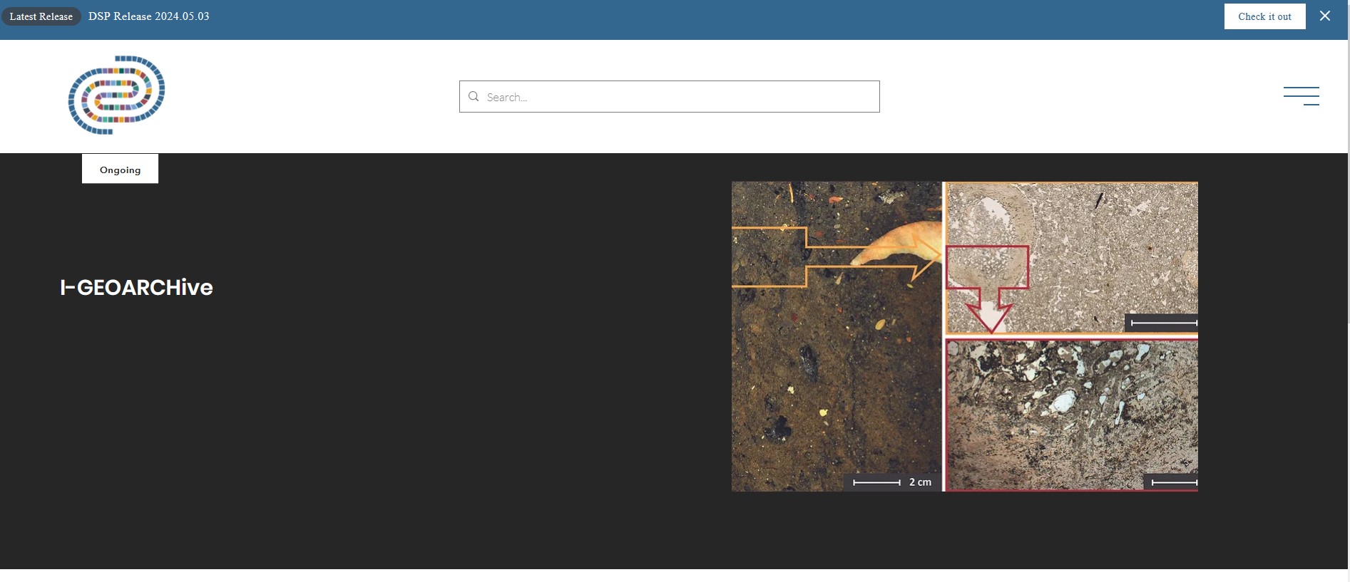 I-GEOARCHrec Landingpage